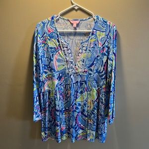 Lilly Pulitzer blouse! Fun and whimsical! $40! Size M!
